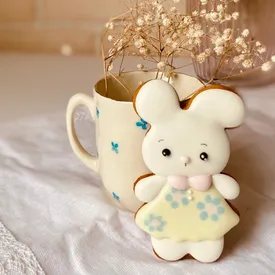 Пряник "Зайчик в платье", 1 шт.